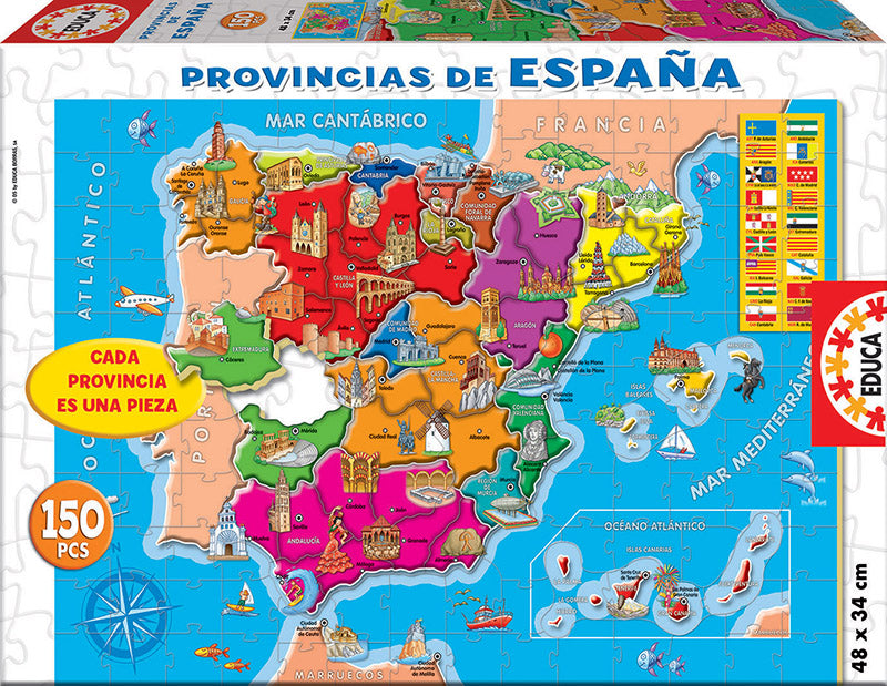 P150 MAPA PROVINCIAS ESPAÐA