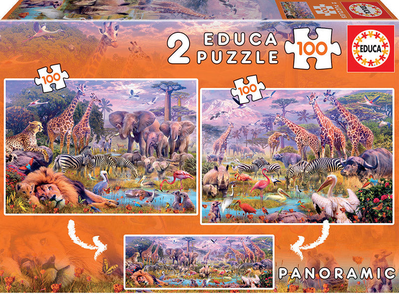 2 X 100 ANIMALES SALVAJES