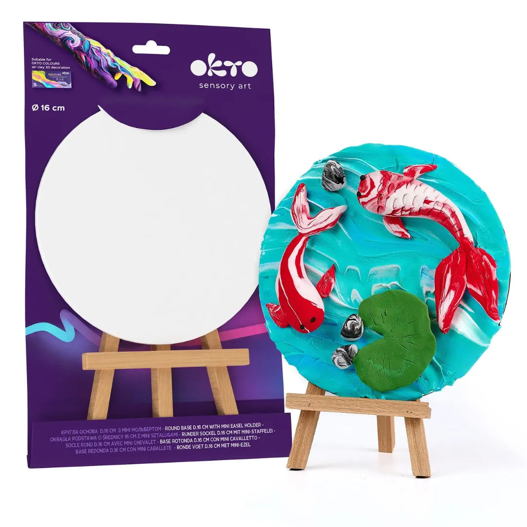 SET CREATIVO BASE REDONDA + CABALLETE