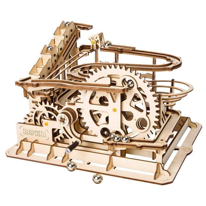 Maqueta Madera Laberinto Canicas Espiral