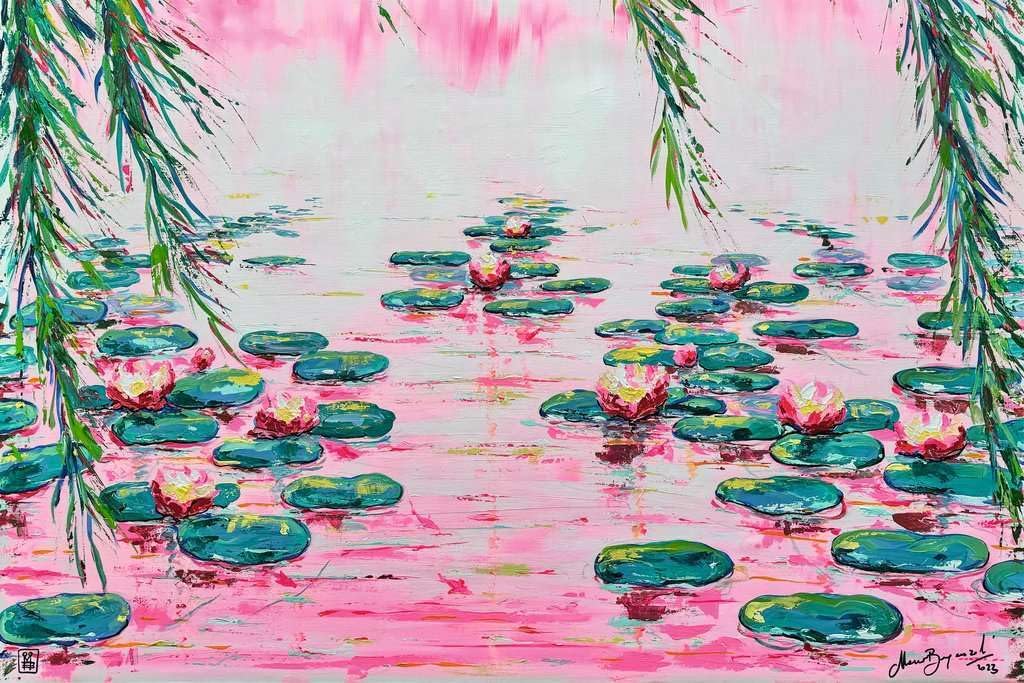 Pink water lilies 4000P