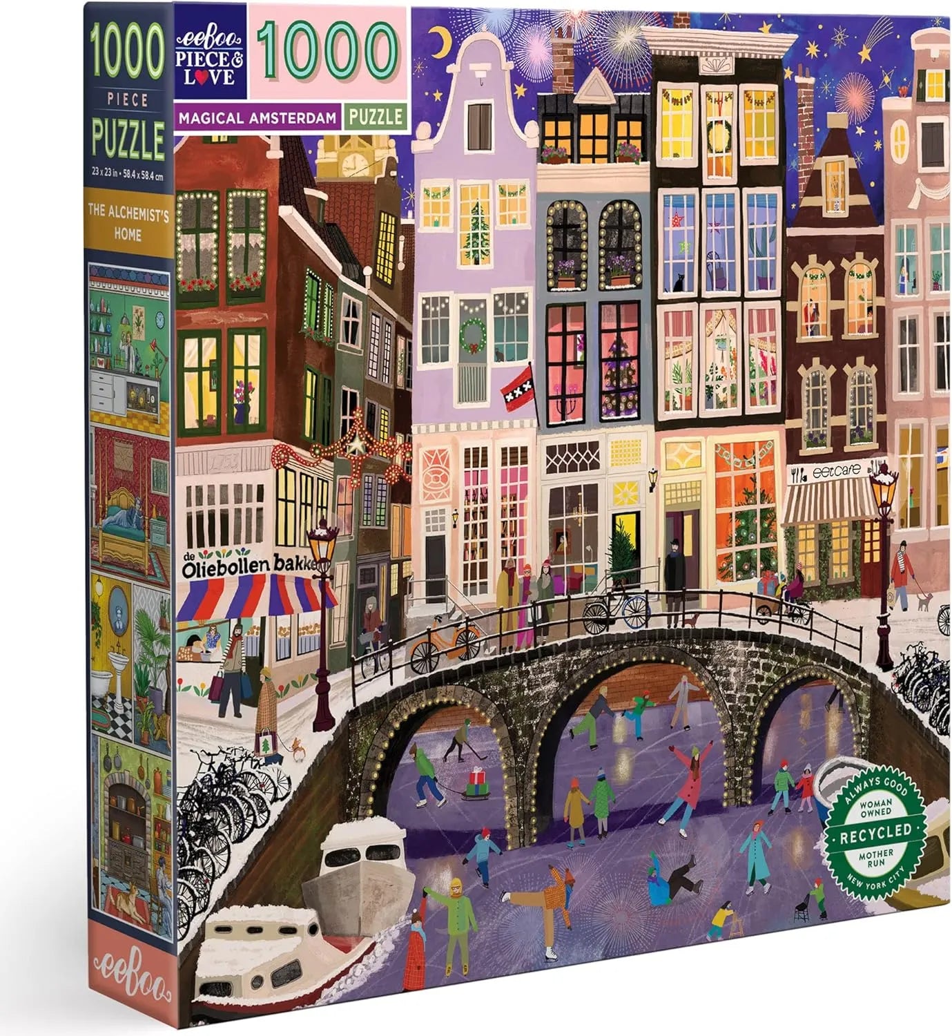 Eeboo Magical Amsterdam 1000 piezas cuadrado