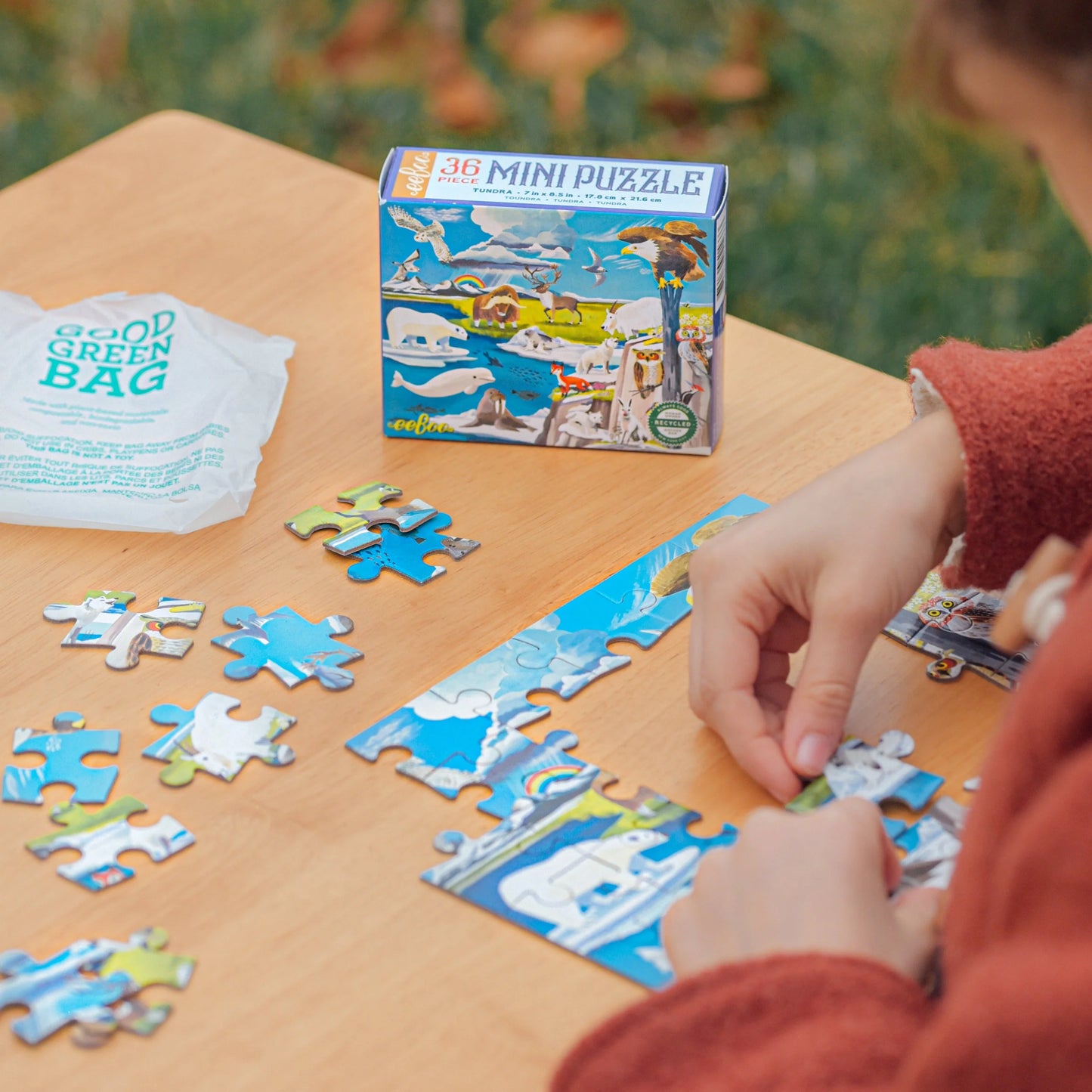Eeboo Surtido Mini Puzzles Wild Habitats 4 diseños...