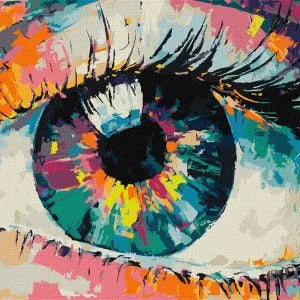 Set de pintura numerada: Rainbow look