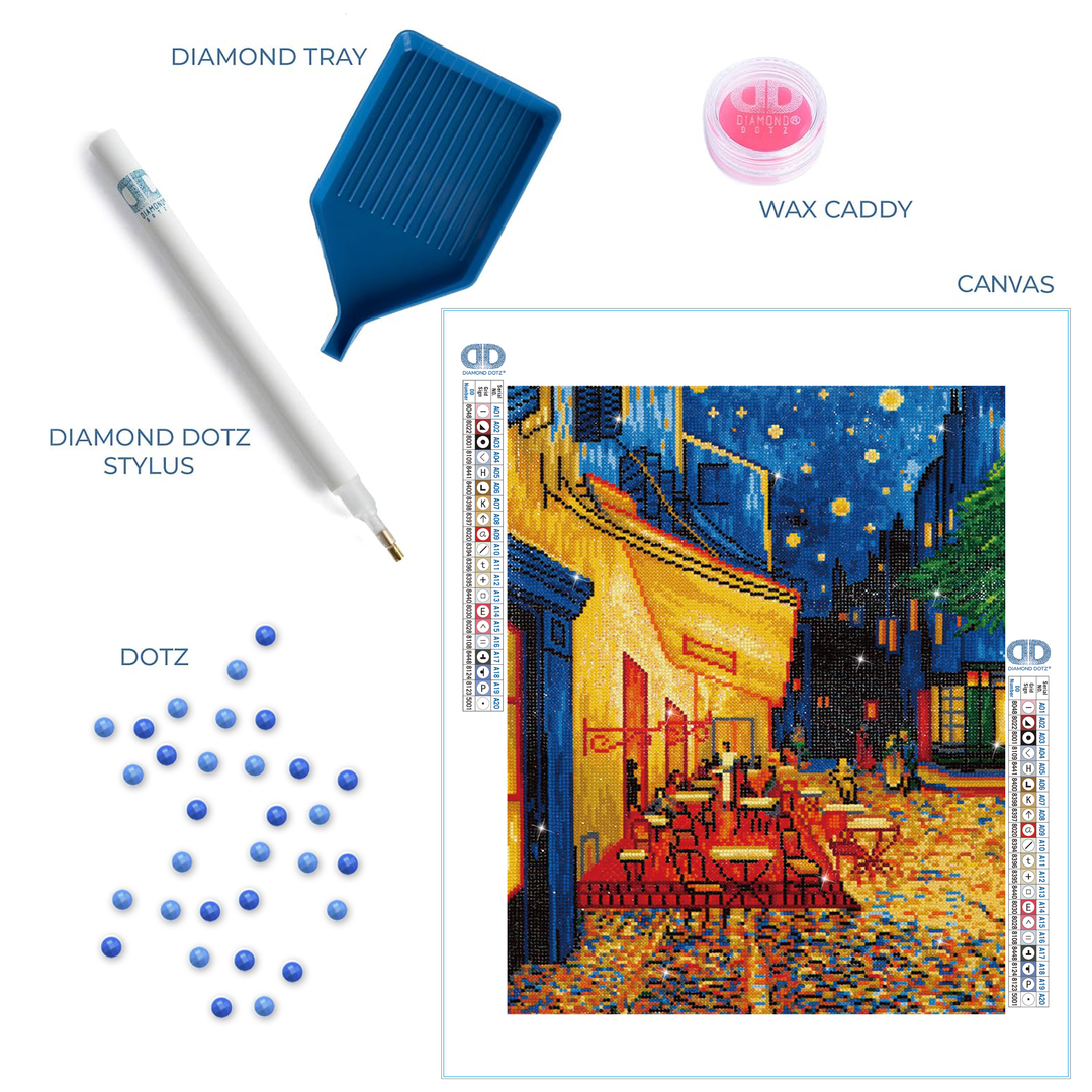 DIAMOND DOTZ CAFE AT NIGHT