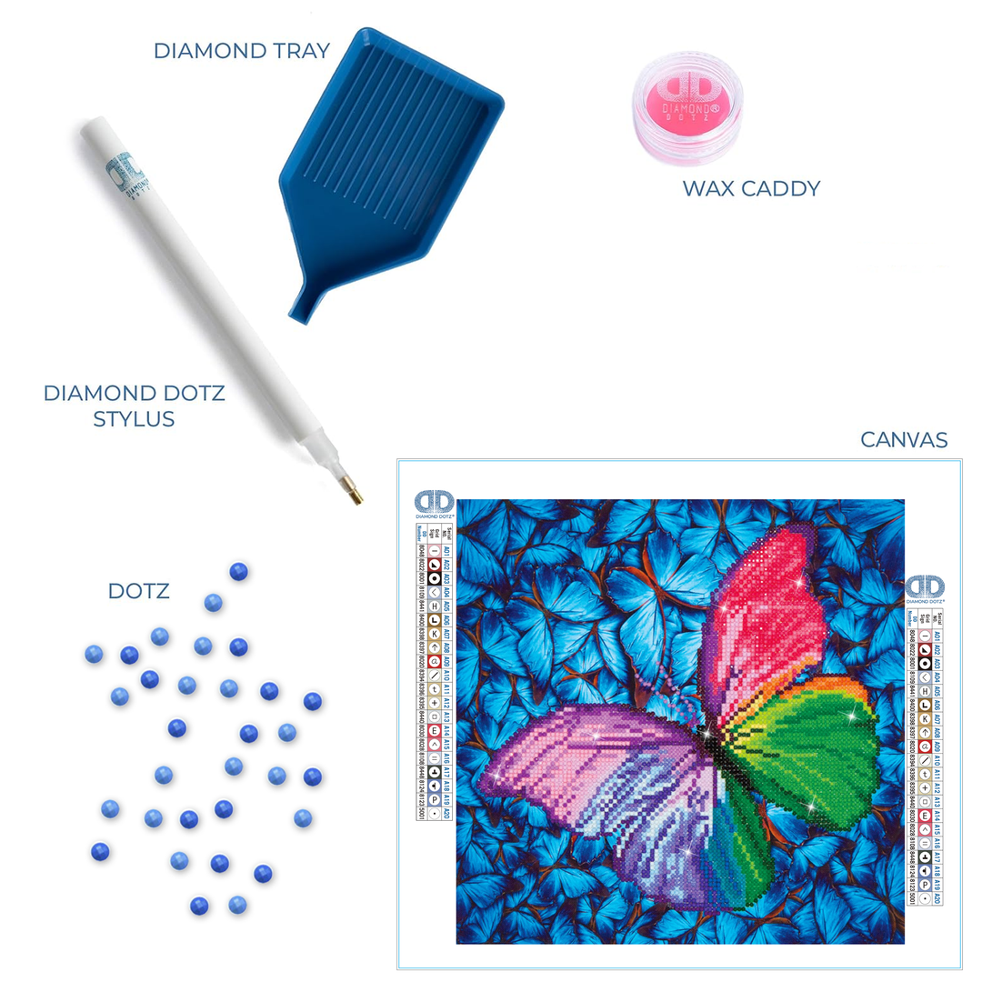 Diamond painting kit: Flutter by pink