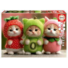 GATITOS FRUTALES - PUZZLE 200 PIEZAS