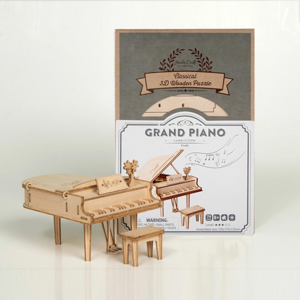Maqueta Madera Piano De Cola