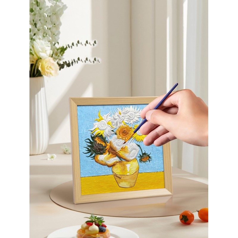 Pintura 3D Grande : Girasoles Van Gogh