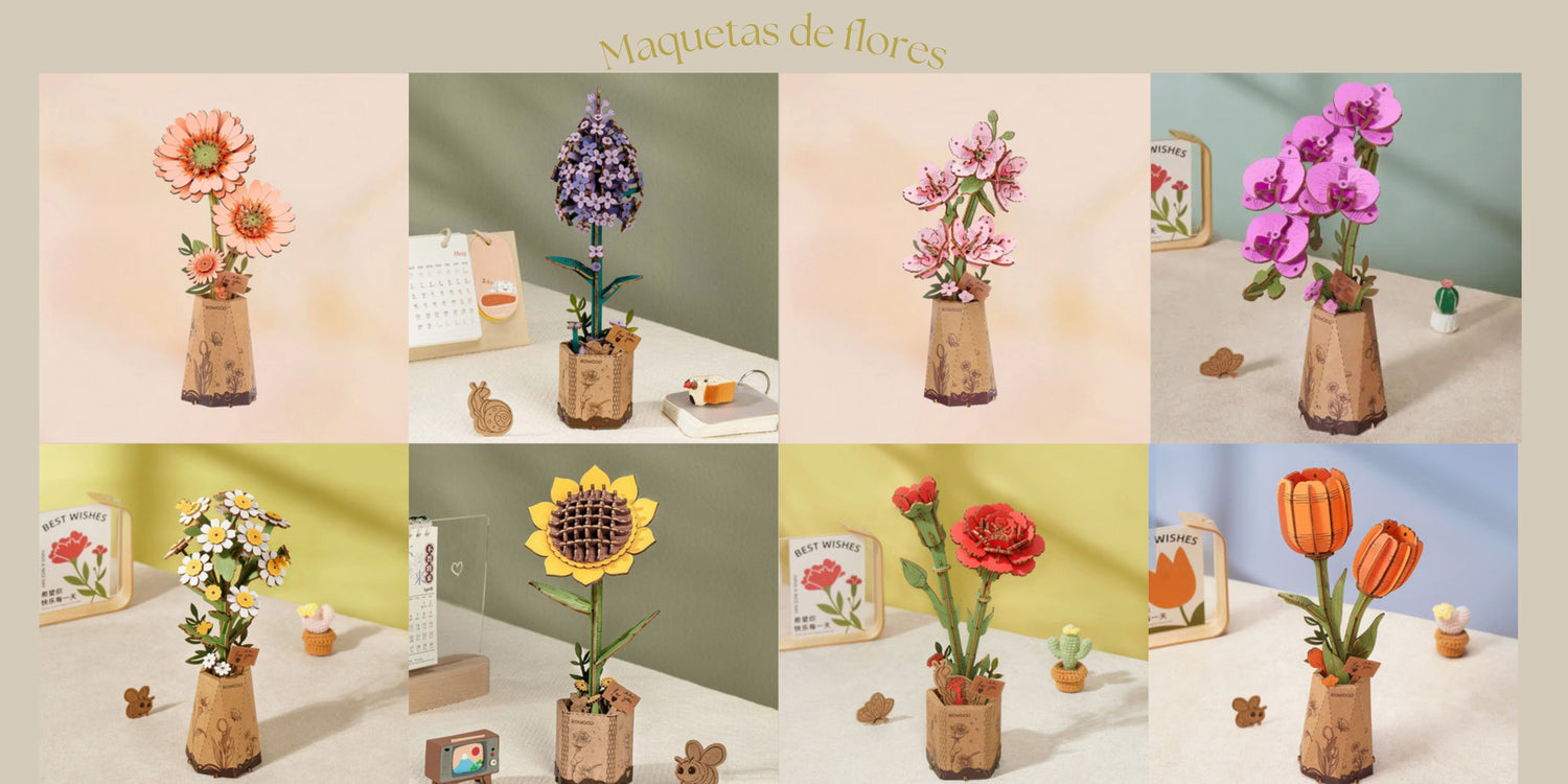 Maquetas de flores