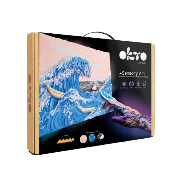 SET CREATIVO 3D OLA DE KANAGAWA