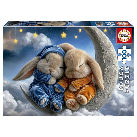 Sueños de conejitos - puzzle 100 piezas