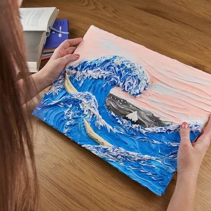 Set de pintura creativa : La gran ola de Kanagawa