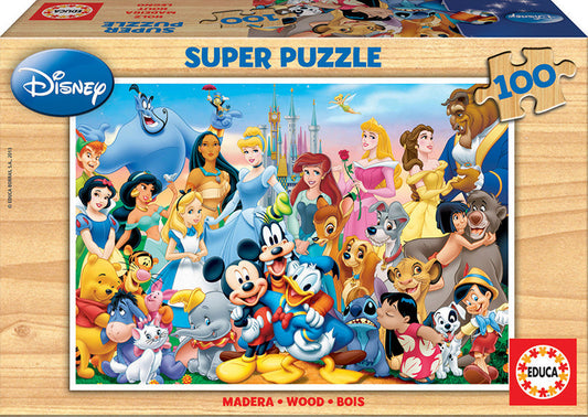 P100 madera Familia Disney