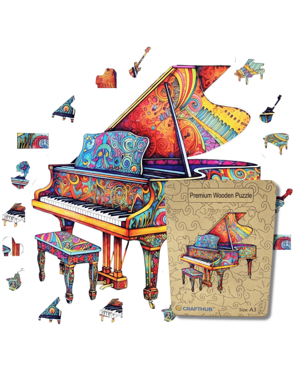 PUZZLE: PIANO  MADERA