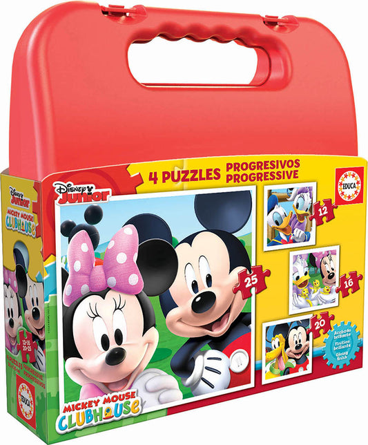 Mickey & friends maletín de puzzles progresivos