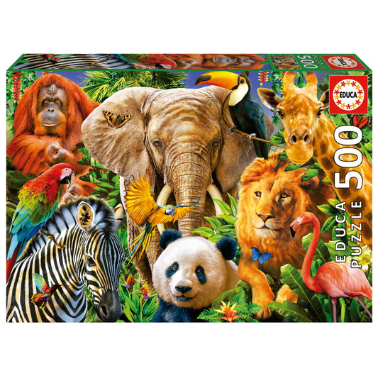 COLLAGE ANIMALES SALVAJE - 500