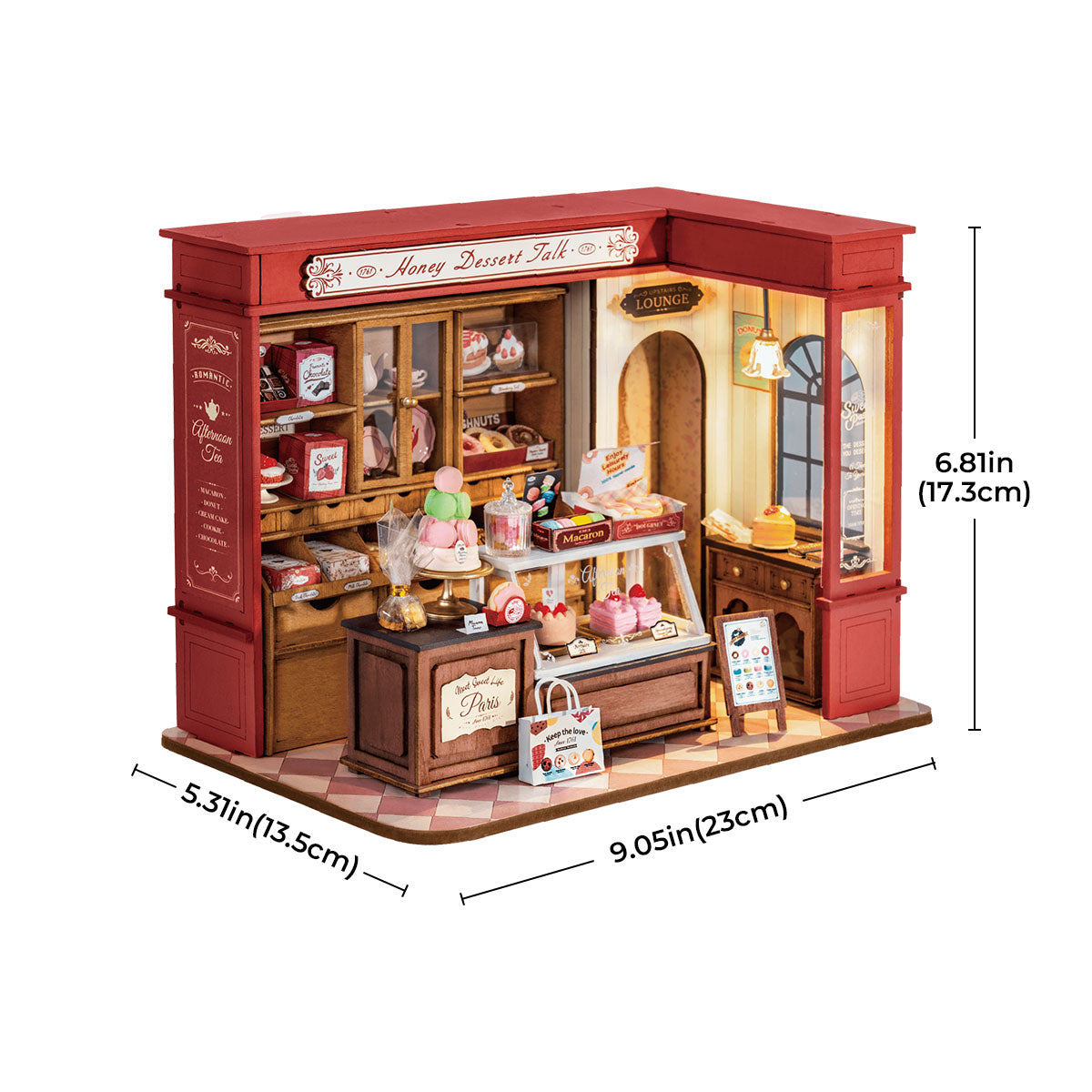 Maqueta: tienda de postres