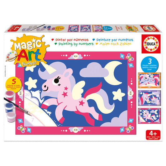 NUMBER ART UNICORNIOS 4+