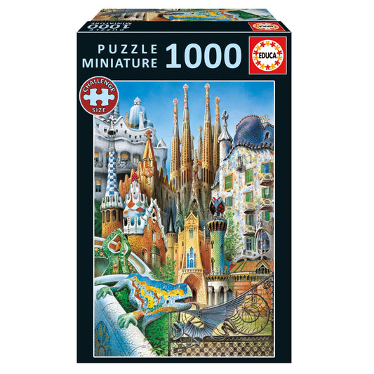 COLLAGE GAUDÍ MINIATURA - PUZZLE 1000 PIEZAS