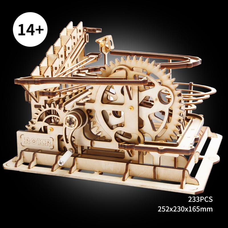 Maqueta Madera Laberinto Canicas Espiral