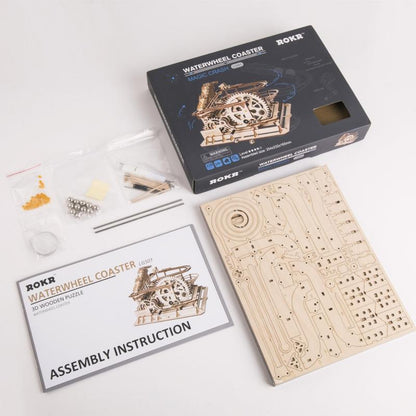 Maqueta Madera Laberinto Canicas Espiral