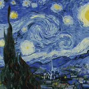 Set de pintura numerada: La noche estrellada
