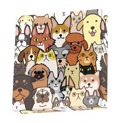Kit Diamond Dotting Collage Perros y Gatos