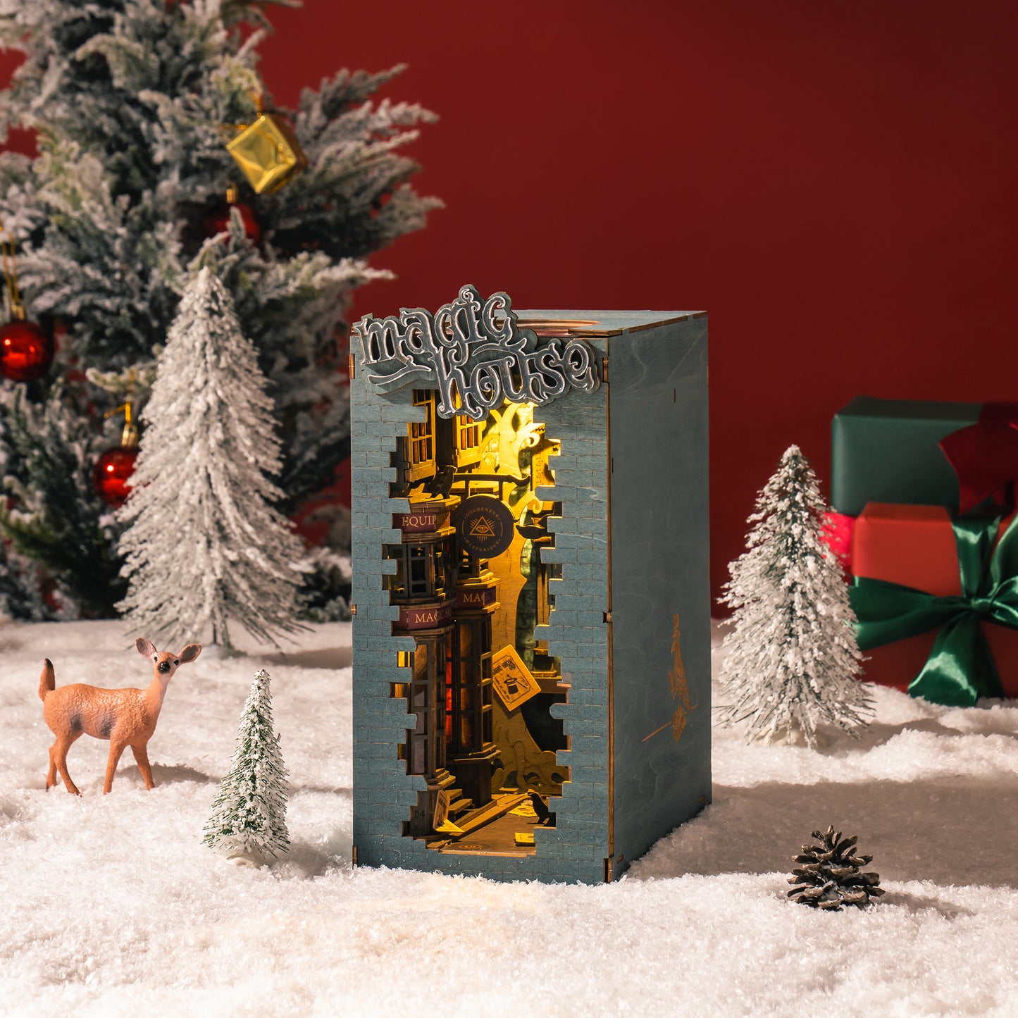 Maqueta: Book nook estudio de magia