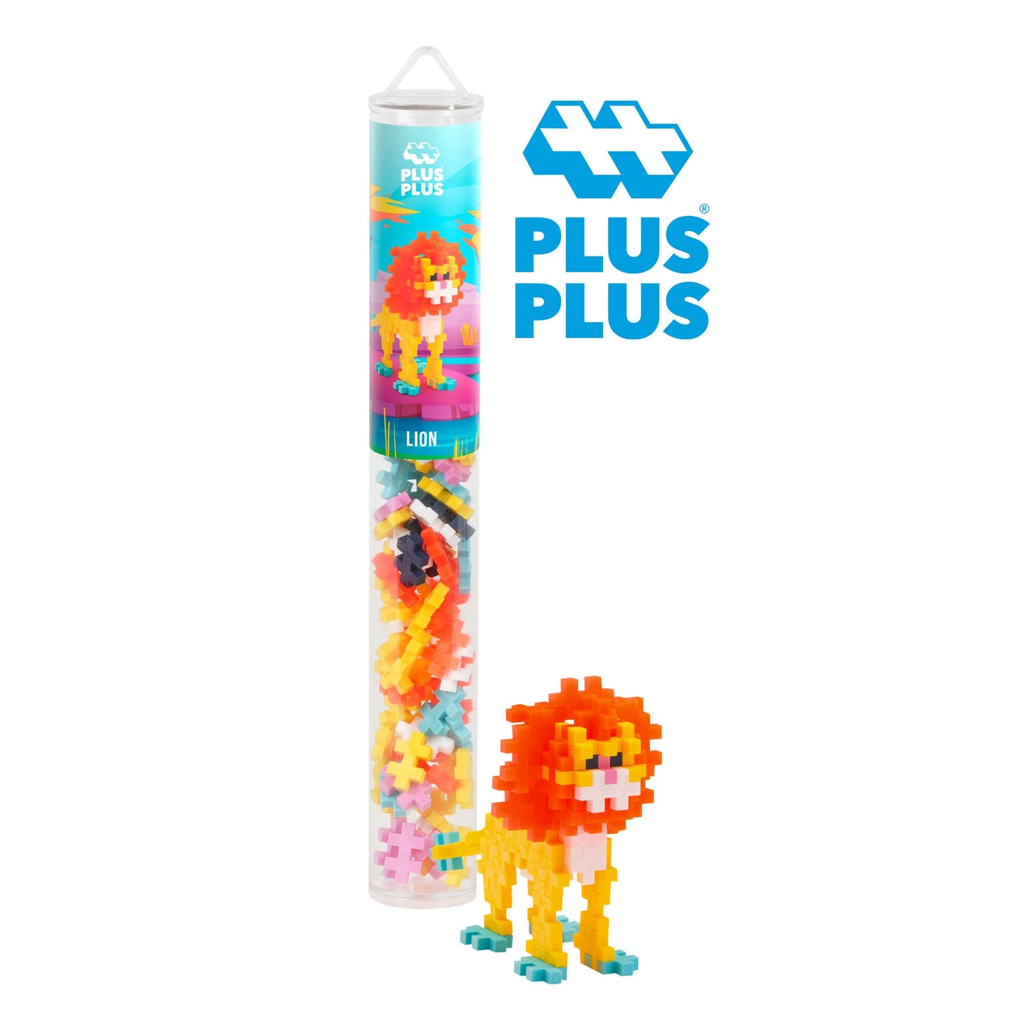 Tubo plus plus león 100 pcs