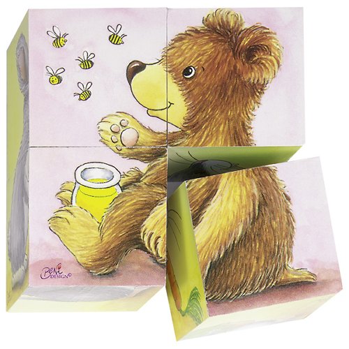 PUZZLE DE DADOS ANIMALES BEBÉ