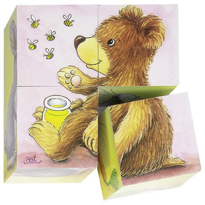 PUZZLE DE DADOS ANIMALES BEBÉ