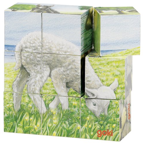 PUZZLE DE DADOS ANIMALES DE LA GRANJA