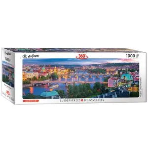 Puzzle 1000 pcs Panorama Praga Czech Republic