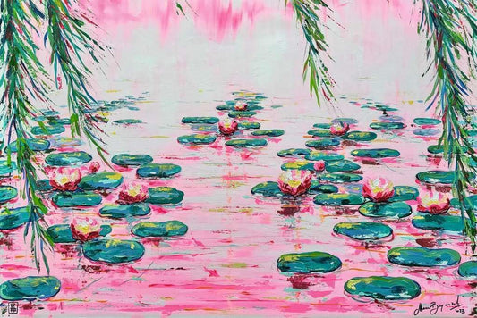PINK WATER LILIES 4000P