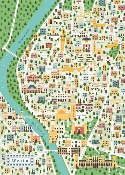 Mapa de Sevilla
