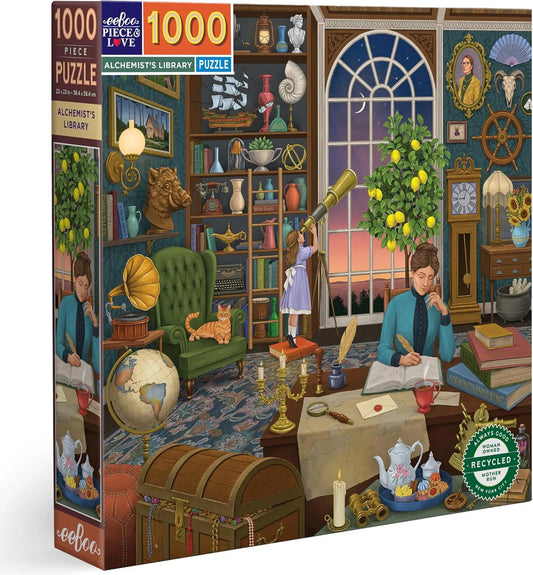 Eeboo Alchemist's Library 1000 piezas cuadrado