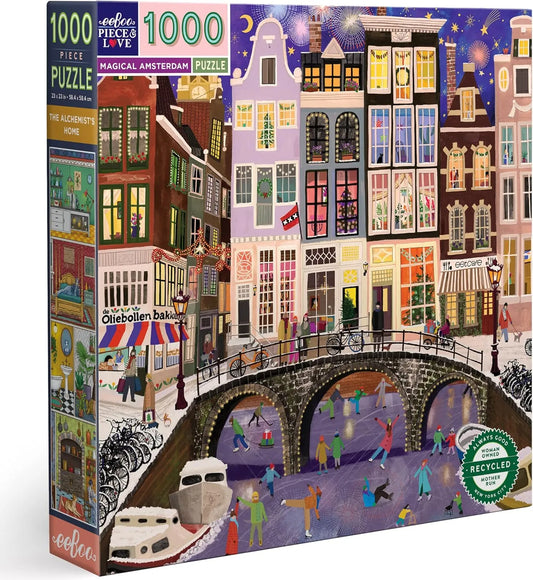 Eeboo Magical Amsterdam 1000 piezas cuadrado
