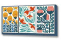 Modern Floral Triptych