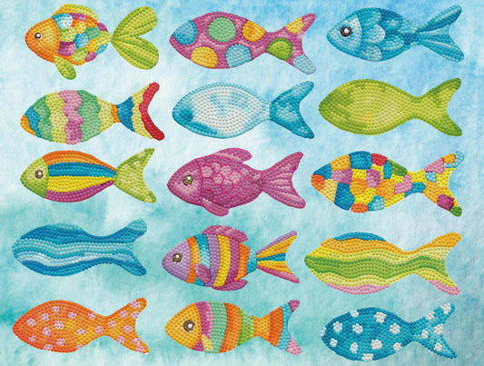 Diamond painting kit: Peces