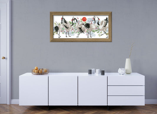 Diamond painting kit: Baile de Pajaros