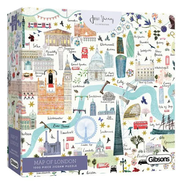 Puzzle Gibsons Map of London 1000 piezas