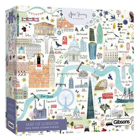 Puzzle Gibsons Map of London 1000 piezas