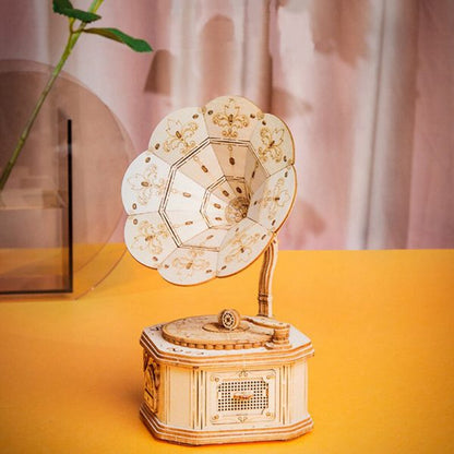 Maqueta Madera Gramofono