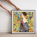 Lady With Fan (Après Klimt)