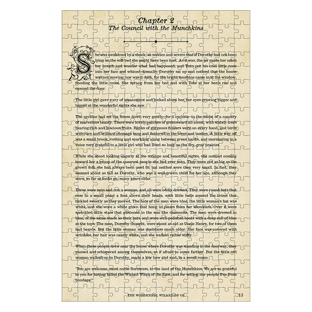 PUZZLE LIBRO MAGO DE OZ