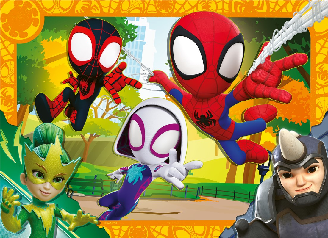 Spidey Y Sus Sorprendentes Amigos Puzzle 4 En 1 Piezas