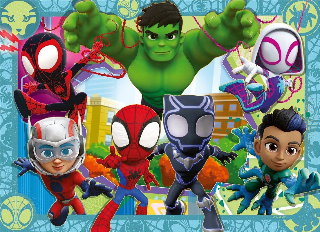 Spidey Y Sus Sorprendentes Amigos Puzzle 4 En 1 Piezas