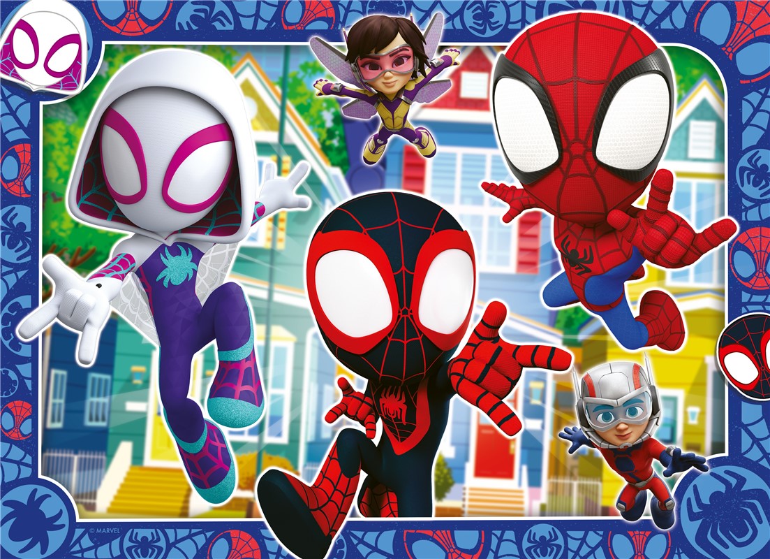 Spidey Y Sus Sorprendentes Amigos Puzzle 4 En 1 Piezas