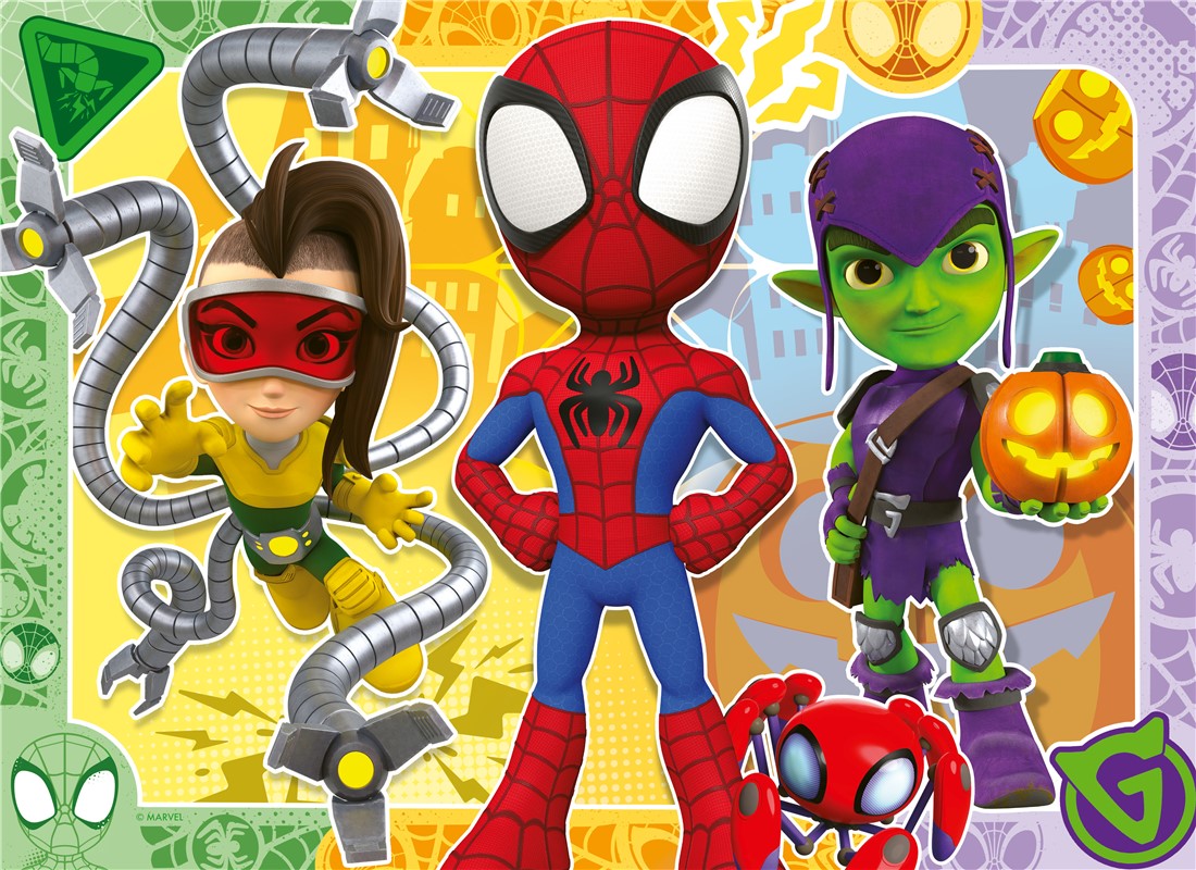 Spidey Y Sus Sorprendentes Amigos Puzzle 4 En 1 Piezas